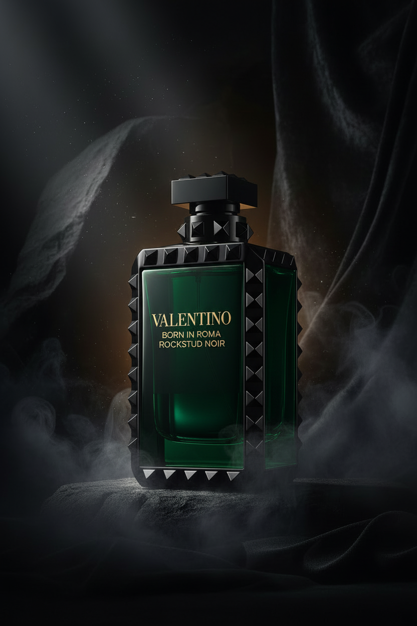 Born in Roma Rockstud Noir Valentino Cologne - Black Bottle